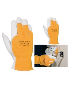 Guante cuero flor vacuno dorso INTERLOCK 416