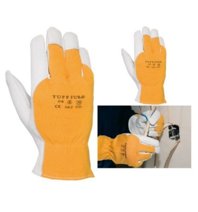 Guante cuero flor vacuno dorso INTERLOCK 416