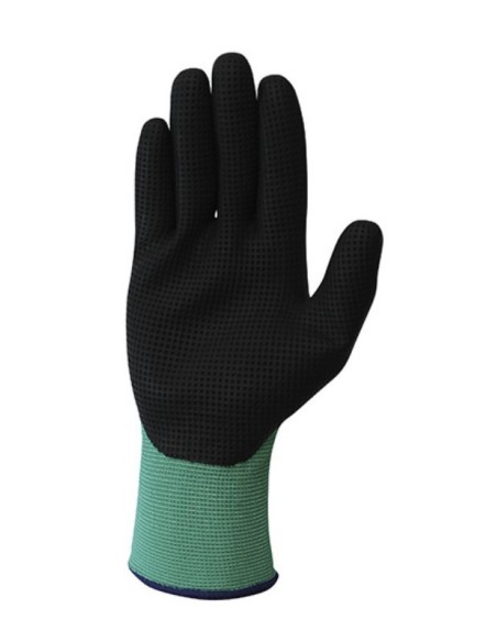 Guante nylon verde/negro MONTAJE H257