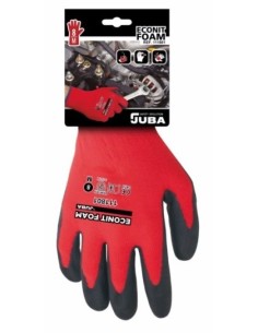 Guante nylon rojo/negro MECANICO H111805