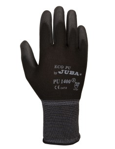 Guante nylon-PU negro BPU1401