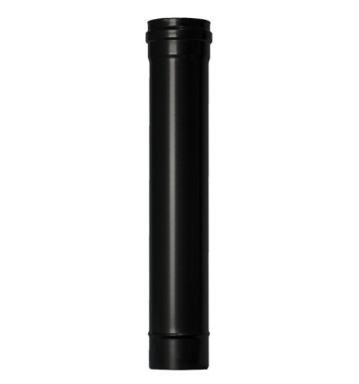 Tubo estufa pellet ø80 mm acero esmaltado negro