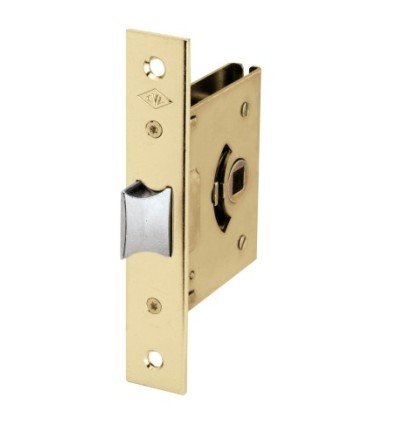 Picaporte puerta latonado madera embutir sinporte