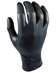 Guante desechable nitrilo máximo agarre negro 580NR