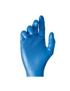 Guante desechable nitrilo máximo agarre azul 580BL