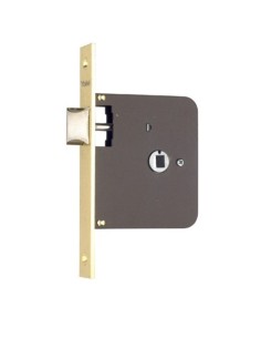 Picaporte puerta latonado madera embutir canto cuadrado