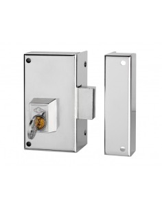 Cerradura sobreponer mod 56 C hierro niquelado