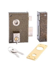 Cerradura sobreponer mod 156 B hierro niquelado