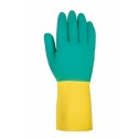 Guante químico latex verde/amarillo CAPITOL 2 622