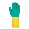 Guante químico latex verde/amarillo CAPITOL 2 622