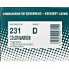 Cerradura sobreponer marrón 143x60 mm mod 231-12