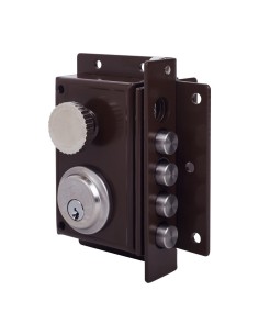 Cerradura sobreponer marrón 88x40 mm mod 240-7