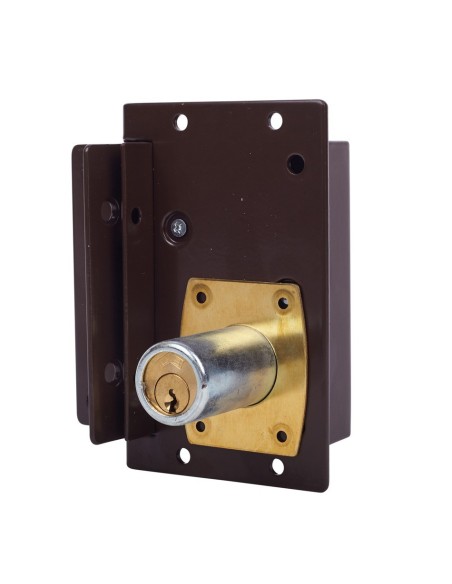 Cerradura sobreponer marrón 88x40 mm mod 240-7