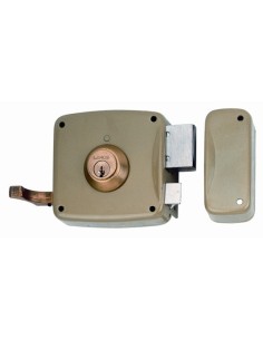 Cerradura sobreponer hierro esmaltado 80X42 mm 5125AHE08