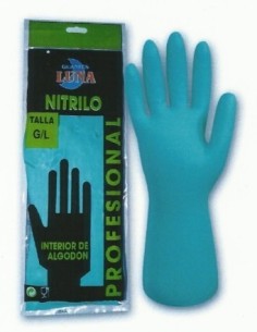 Guante neopreno nitrilo verde LUNA G50