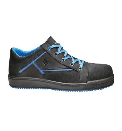 Zapato seguridad nubuck negro/azul CLICK S3