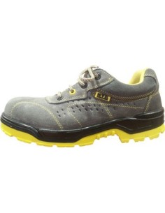Zapato seguridad serraje gris punta no metal TURPINE S1P