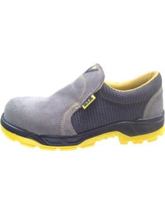 Zapato seguridad piel gris punta no metal RUNNING S1P