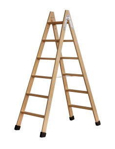 Escalera de tijera doble de madera con tacos CLIMENT
