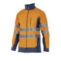 Chaqueta softshell alta visibilidad amarillo/navy 306001