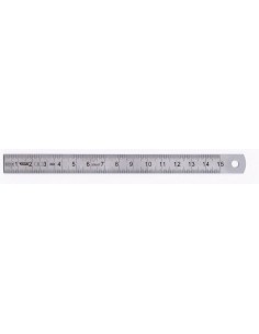 Regla acero inox cromada mate EC Clase II 13 x 05 mm