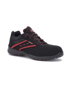 Zapato seguridad punta no metal negro/rojo ACTINIO S3