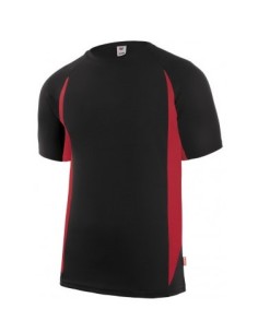 Camiseta técnica manga corta gris/amarillo 105501