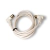 Prolongador cable antena acodado blanco