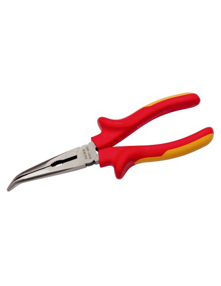 Alicate aislado VDE boca semirredonda curva modelo 613V