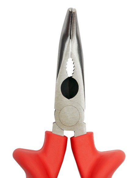 Alicate aislado VDE boca semirredonda curva modelo 613V