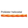 Guía pasahilos poliéster helicoidal 45 mm punta intercambiable serie 75