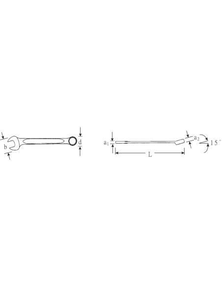 Llave combinada HPQ mod 130A