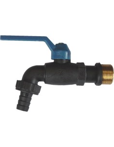 Grifo nylon antihielo curvo palanca rosca latón