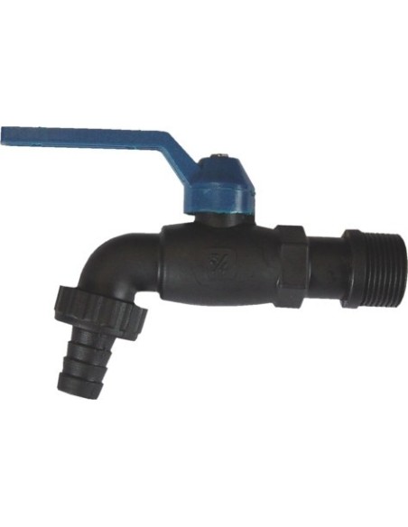 Grifo nylon antihielo curvo palanca
