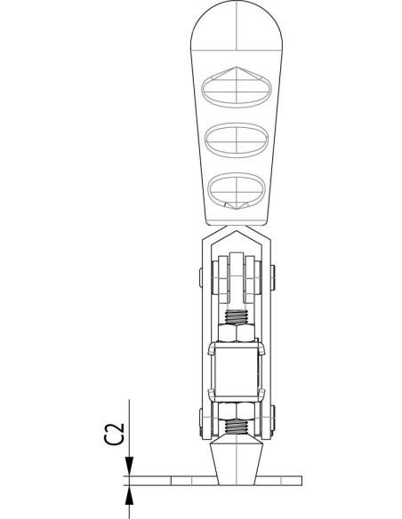 Brida vertical tamaño 1