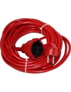Prolongador de cable eléctrico rojo 3x1 mm2