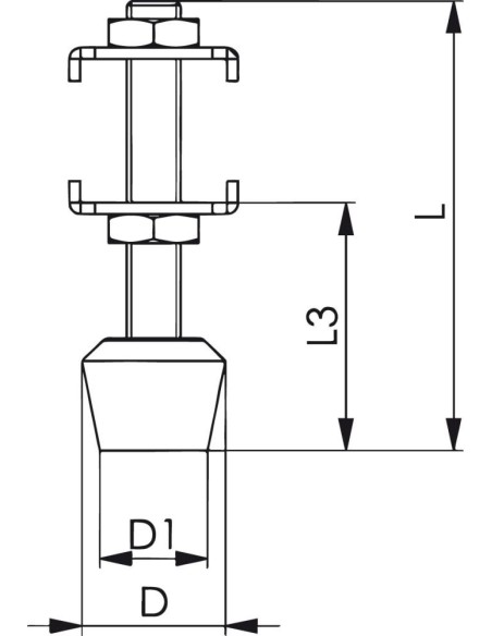 Tornillo de presión tamaño 2 plus