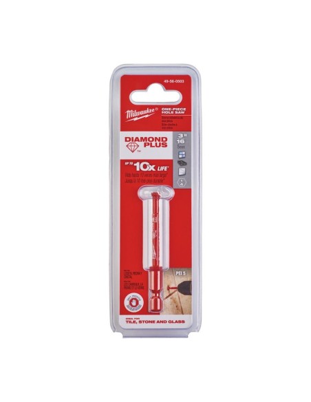 Broca diamente DIAMOND PLUS seco/húmedo hexágono 1/4"