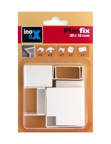 Canaleta eléctrica PVC blanco