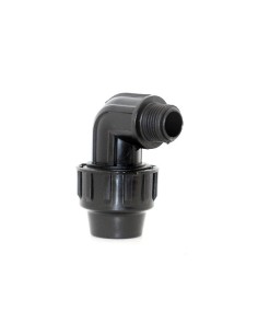 Codo riego 90° polipropileno FIT rosca Macho