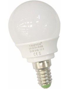 Lámpara LED esférica E14 45w 450 lumens