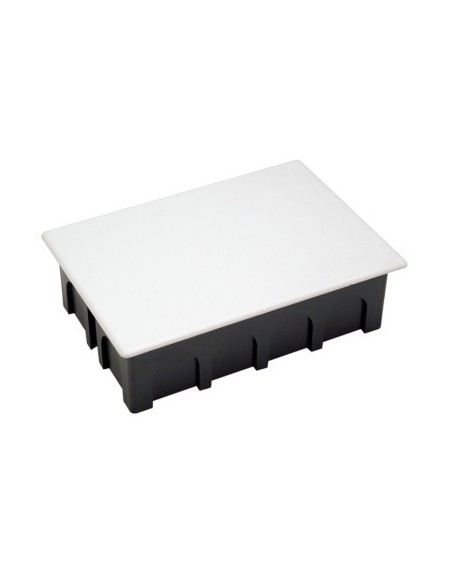 Caja eléctrica empalme ABS negro con garras