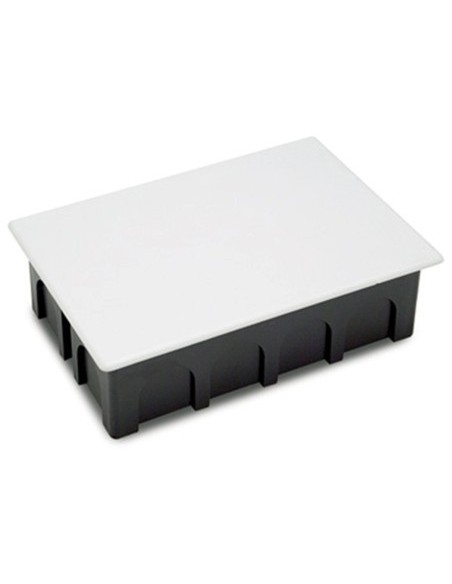 Caja eléctrica empalme ABS negro con garras