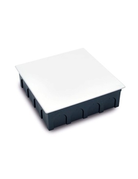 Caja eléctrica empalme ABS negro con garras