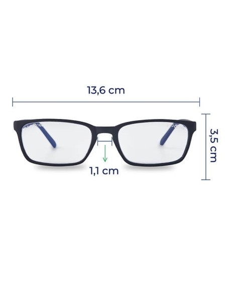 Gafa con filtro luz azul mod H01 negra