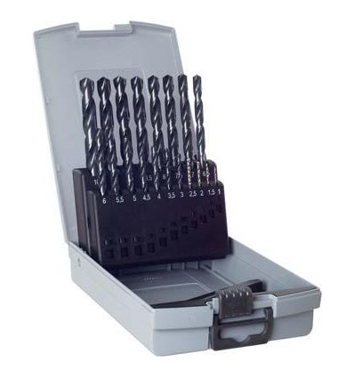Juego broca espiral DIN338 HSS rectificado tipo N
