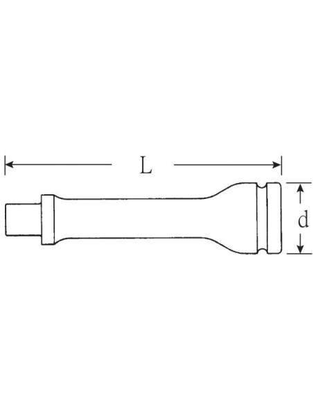 Alargadera impacto 1/2" mod 509 IMP