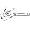 Llave ajustable moleta lateral TITACROM