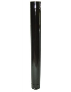 Tubo estufa acero esmaltado negro