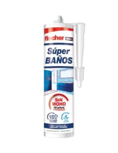 Silicona antimoho SUPER BAÑOS 280 ml.